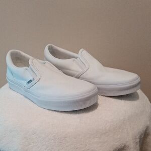 Vans Classic White Slip-On Shoes